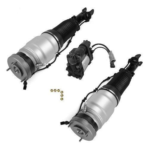 DURAFORCE 2Pcs Front Air Spring Bag Struts + 1Pc Compressor for Hyundai Equus 2011-2016
