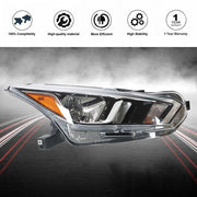 DURAFORCE Fit For Nissan Versa S SV 20-21 Headlight Right Lamps Chrome Housing Clear Lens
