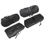 DURAFORCE Black Front And Rear Seat Covers 4Pcs For EZGO Medalist TXT Golf Carts 1994-2013