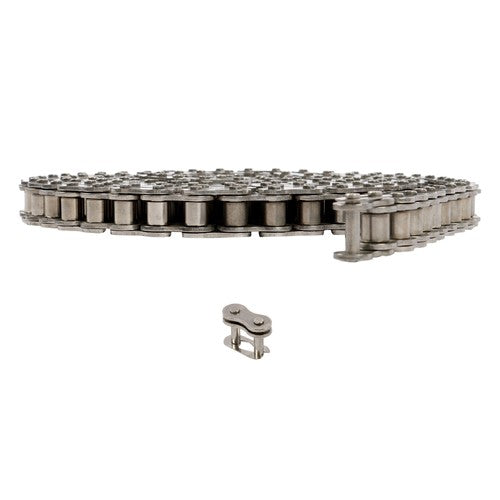DURAFORCE #60 Roller Chain 10 Feet with 2 Connecting Links, Carbon Steel Chain