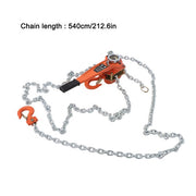 DURAFORCE 1.5 Ton Manual Lever Chain Hoist, 3300LB Capacity, 360° Hook, 20FT G80 Chain