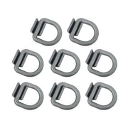 DURAFORCE 8 Pack 3/4" Heavy Duty Weld On Forged D Rings with Welding Clips, 26,500 lbs
