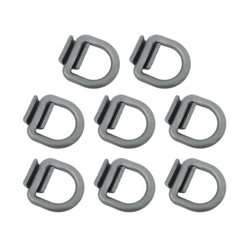DURAFORCE 8 Pack 3/4" Heavy Duty Weld On Forged D Rings with Welding Clips, 26,500 lbs