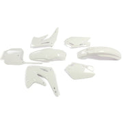 DURAFORCE White Restyled Plastic Kit Shrouds Fenders Fairing For Honda CR85R CR85RB 03-07
