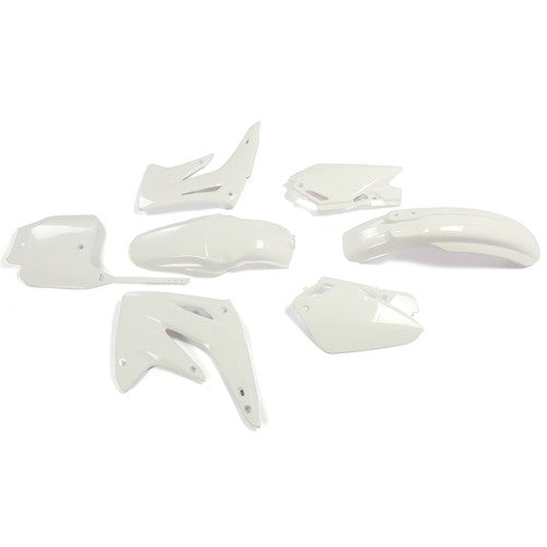 DURAFORCE White Restyled Plastic Kit Shrouds Fenders Fairing For Honda CR85R CR85RB 03-07