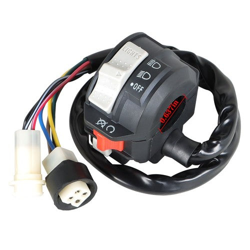 DURAFORCE Left Handlebar Kill Switch Start Off Headlight For Yamaha MOTO-4 YFM 225 250 350
