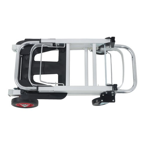 DURAFORCE Aluminum Hand Truck 2 in 1 Folding Dolly Cart 400 lbs Capacity Heavy Duty 150kg