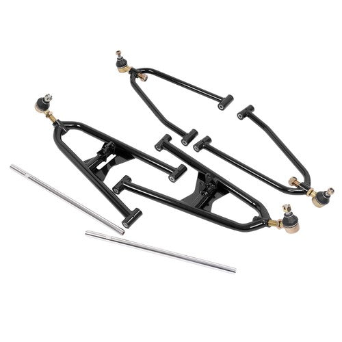 DURAFORCE For Arctic Cat 400 2005-2008 Black + Silvery Steel Front Left and Right A Arm