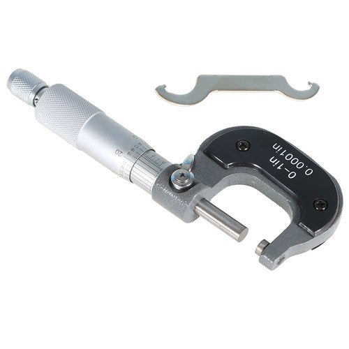 DURAFORCE 0-1" 0.0001" Precision Outside Micrometer Carbide Tipped, Standard High Quality