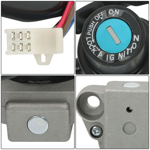 DURAFORCE For Kawasaki KLR650 87-07 Motorcycle Fuel Tank Cap Ignition Lock New