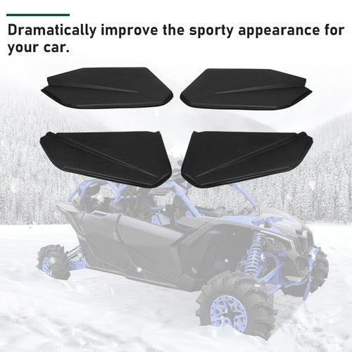 DURAFORCE For 2017-2024 Can Am Maverick X3 Max 4 XDS XRS XMR Lower Door Panel Inserts