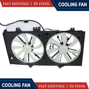 DURAFORCE Fit 2012-2017 Toyota Camry Dual Radiator and Cooling Condenser Fan w/Kettle