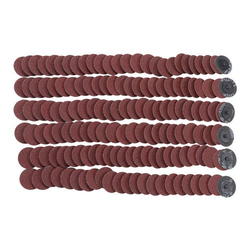 DURAFORCE 150 Pcs 2 Inch Torque Sanding Discs 60 Grit Roll Lock Die Grinder Sanding Discs