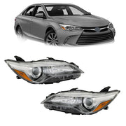 DURAFORCE Pair Projector Headlights Headlamps Assembly For Toyota Camry 2015-2017 LH+RH
