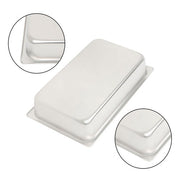 DURAFORCE Restaurant Steam Table Pans 2 Pack Full Size 4 Inch Deep Thickened with Lid