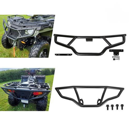DURAFORCE Fit Polaris Sportsman 570 EPS 2016-2020 Front & Rear Brush Guard Bumper Set