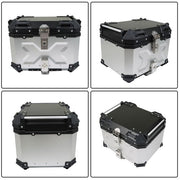 DURAFORCE Motorcycle Aluminum Trunk Rear Top Case Luggage Tour Tail Tool Box Lock 45L NEW