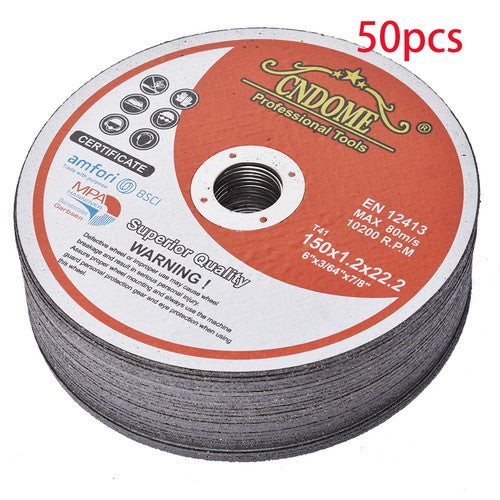 DURAFORCE 50 Pack 6"x.045"x7/8" Cut-off Wheel - Metal & Stainless Steel Cutting Discs