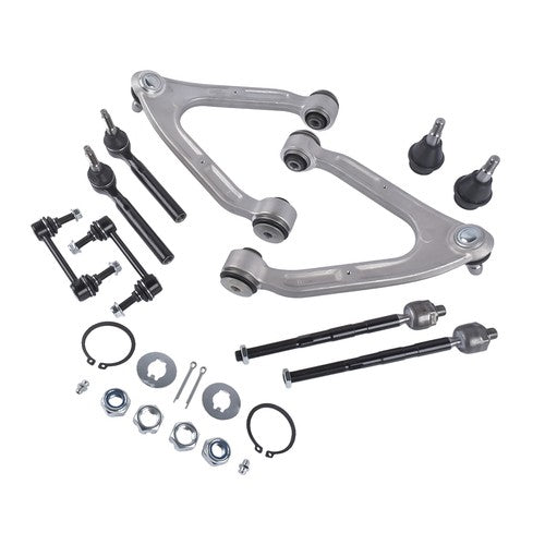 DURAFORCE 10Pcs Front Upper Control Arm w/Ball Joint Sway Bars Kit for Hummer H3 2007-2010