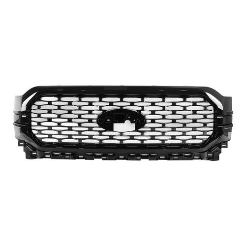 DURAFORCE For 2021 2022 2023 Ford F150 F-150 XL XLT Front Bumper Grill Upper Grille Black
