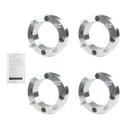 DURAFORCE 4X Wheel Spacers 4x156 2" 131mm M12x1.5 Silver For Polaris Ranger RZR 2013+