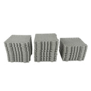 DURAFORCE 55PCS 12 x 12in Interlocking Drainage Floor Tiles Modular Interlocking Tile Gray
