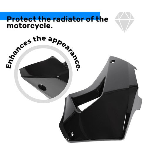 Right Side Radiator Shroud Black Painted for Kawasaki KLR650 Camo 2008-2018
