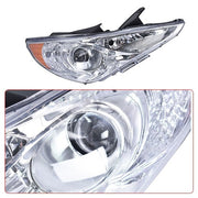 DURAFORCE 2x For Hyundai Sonata 11-14 Chrome Housing Amber Corner Projector Headlights