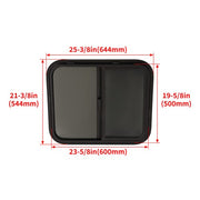 DURAFORCE 2X 24" W X 20" H RV Window W/ Trim Ring Horizontal Slide For RV Cargo Trailer