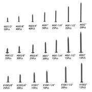 DURAFORCE 485 Pack Black wood screws kits with 20 different sizes #6, #8, #10 For Wood