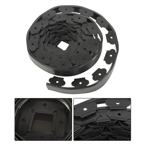 DURAFORCE L-shaped Landscape Edging Border Kit 100' No-Dig Garden 1.5" Edge Lawn Border