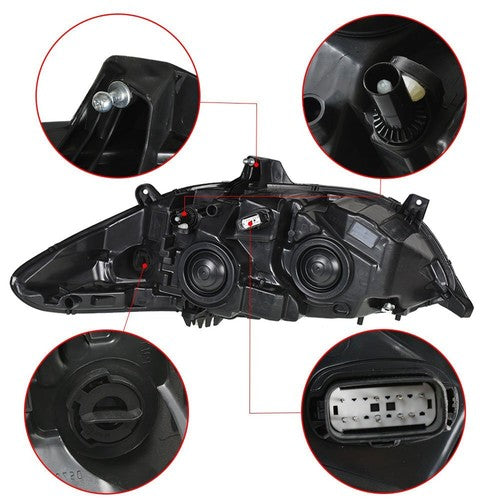 DURAFORCE For Ford Fusion 2013 2014 2015 2016 Headlight Headlamps Clear Halogen Passenger