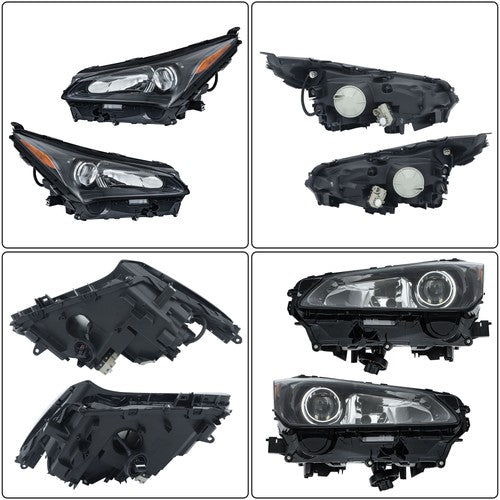 DURAFORCE LED+Halogen w/Sport Pkg For 2015-2017 Lexus NX200t Headlights Passenger+Driver