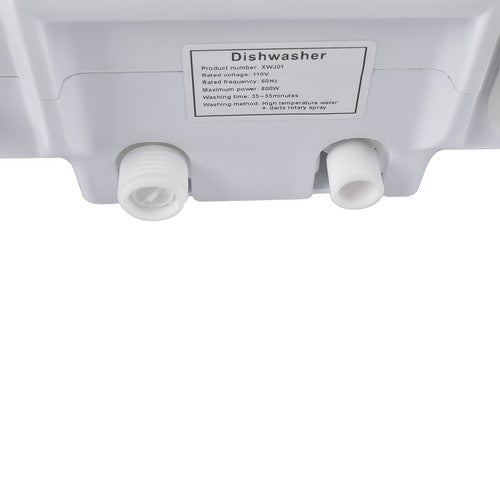 DURAFORCE Compact Countertop Mini Dishwasher 5 Programs Spray & Quick Washing 110V 1200W