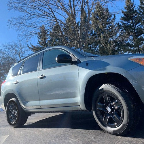 Black Wheel Skins Hub Caps Full Rim Covers For Toyota RAV4 2006-2012 4 Pack 17 Inch