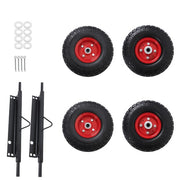 DURAFORCE Fit For Honda Generator EU3000is Solid Never Flat Tires All Terrain Wheel Kit