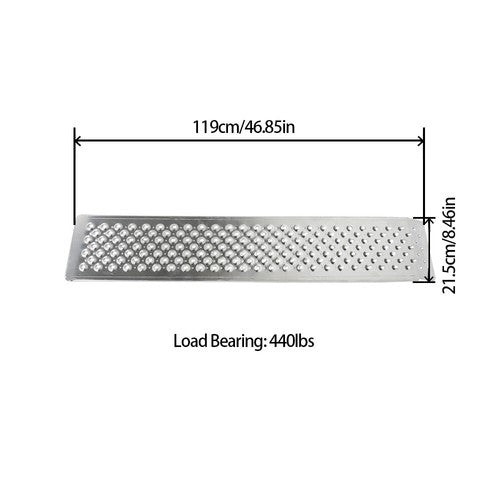 DURAFORCE For ATV Motorcycle Aluminum Motorcycle Loading Ramp 47.2" L×8.5" W 880 lbs NEW