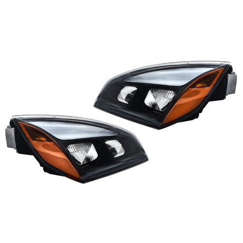 DURAFORCE For Freightliner Cascadia Full LED Black Housing Headlights Headlamps 2018-2023