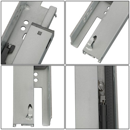DURAFORCE 1 Pairs Undermount Drawer Slides 15 inch Undermount Soft Close Drawer Slides