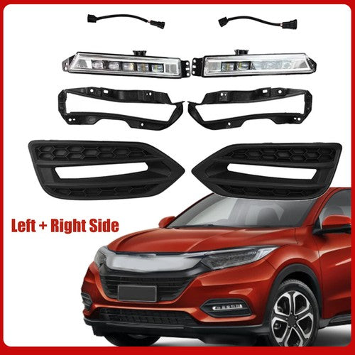 DURAFORCE Pair Front LED Fog Lights Lamps DRL For 2019 2020-2022 Honda HR-V HRV LH & RH
