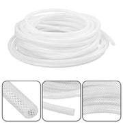 DURAFORCE Plastic Vinyl Tubing 50 ft High Pressure Clear Braided Hose 1/4" ID × 7/16" OD