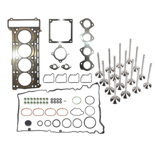 DURAFORCE Engine Gasket Kit & Intake Exhaust Valves for Mercedes E250 C250 C200 E200 1.8L