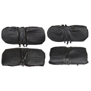 DURAFORCE Black Front And Rear Seat Covers 4Pcs For EZGO Medalist TXT Golf Carts 1994-2013