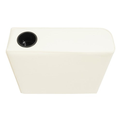 DURAFORCE 7" Right Pontoon Arm Rest For Universal Pontoon Boat Parts White #8WD112-204