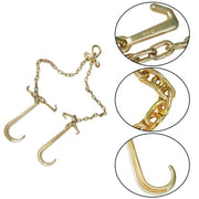 DURAFORCE FIT For G70 5/16" V-Chain Bridle w/ 15" Large J Hooks,J-Hook w/ Grab Hooks 3' US
