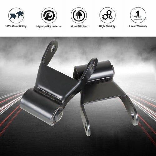 DURAFORCE Pair of Rear Leaf Spring Shackle Kit For Dodge Ram 2500 3500 Truck 1994-2002