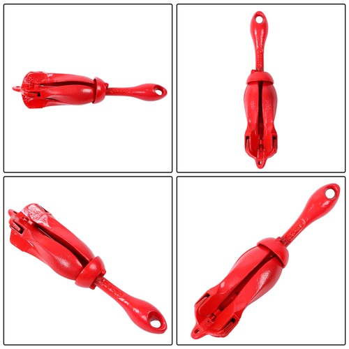 DURAFORCE 2 Pack Marine Kayak Folding Anchor Kit 3.3Lb W/26.2Ft Rope For PWC Canoe Jet Ski