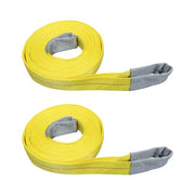 DURAFORCE 2 Pcs 20' x 2" Lifting Sling Straps 9400lbs Fracture Strength for Hoist, Truck