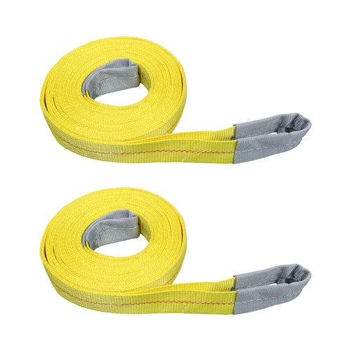 DURAFORCE 2 Pcs 20' x 2" Lifting Sling Straps 9400lbs Fracture Strength for Hoist, Truck