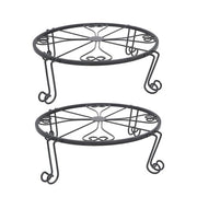 DURAFORCE 2 Pack Plant Stand For Flower Pot Heavy Duty Flower Pot Round Supports Rack